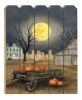 "Harvest Moon" By Artisan Billy Jacobs; Printed on Wooden Picket Fence Wall Art