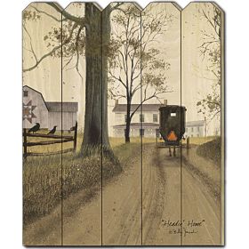 "Headin Home" by Billy Jacobs; Printed Wall Art on a Wood Picket Fence