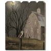 "Midnight Moon" by Billy Jacobs; Printed Wall Art on a Wood Picket Fence