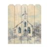 "Faith" By Artisan Debi Coules; Printed on Wooden Picket Fence Wall Art