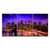 Oppidan Home &quot;New York Skyline&quot; 3 Piece Acrylic Wall Art (36&quot;H x 72&quot;W)