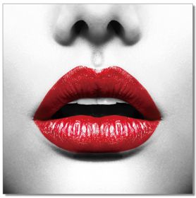 Oppidan Home &quot;Red Lips&quot; Acrylic Wall Art (40&quot;H X 40&quot;W)