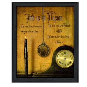 "Time" By Billy Jacobs; Printed Wall Art; Ready To Hang Framed Poster; Black Frame