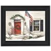 "Main Street" By John Rossini; Printed Wall Art; Ready To Hang Framed Poster; Black Frame