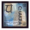 "Yoga Series - Chakra" By Debbie DeWitt; Printed Wall Art; Ready To Hang Framed Poster; Black Frame