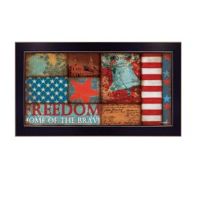 "Freedom" By Dee Dee; Printed Wall Art; Ready To Hang Framed Poster; Black Frame