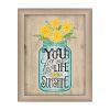 "Sunshine" By Deb Strain; Printed Wall Art; Ready To Hang Framed Poster; Beige Frame