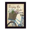 "Enjoy the Ride" By Debbie DeWitt; Printed Wall Art; Ready To Hang Framed Poster; Black Frame