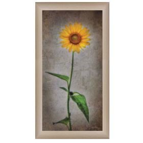 "Sunflower I" By Lori Deiter; Printed Wall Art; Ready To Hang Framed Poster; Beige Frame