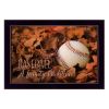 "Baseball - A Family Tradition" By Lori Deiter; Printed Wall Art; Ready To Hang Framed Poster; Black Frame