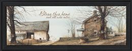 "Bless This Home" By John Rossini; Printed Wall Art; Ready To Hang Framed Poster; Black Frame