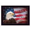 "One Nation Under God - Flag" By Lori Deiter; Printed Wall Art; Ready To Hang Framed Poster; Black Frame