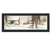 "Snowmen from Heaven" By John Rossini; Printed Wall Art; Ready To Hang Framed Poster; Black Frame