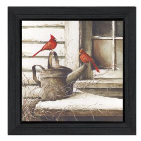 "Waiting For Spring" By John Rossini; Printed Wall Art; Ready To Hang Framed Poster; Black Frame