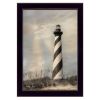 "Cape Hatteras Lighthouse" By Lori Deiter; Printed Wall Art; Ready To Hang Framed Poster; Black Frame