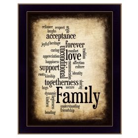 "Family" By Susan Boyle; Printed Wall Art; Ready To Hang Framed Poster; Black Frame