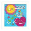 "Love Always" By Mollie B.; Printed Wall Art; Ready To Hang Framed Poster; White Frame