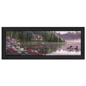 "Beside Still Waters" By Kim Norlien; Printed Wall Art; Ready To Hang Framed Poster; Black Frame