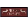 "Moose Crossing" By Lauren Rader; Printed Wall Art; Ready To Hang Framed Poster; Black Frame