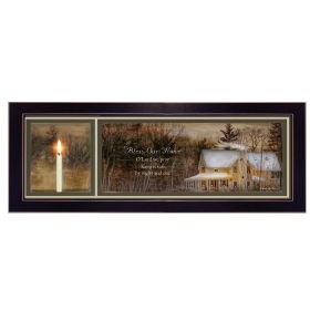 "God Bless Our Home" By Robin-Lee Vieira; Printed Wall Art; Ready To Hang Framed Poster; Black Frame