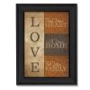 "Love" By Lauren Rader; Printed Wall Art; Ready To Hang Framed Poster; Black Frame