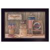 "Sweet Land of Liberty" By Pam Britton; Printed Wall Art; Ready To Hang Framed Poster; Black Frame