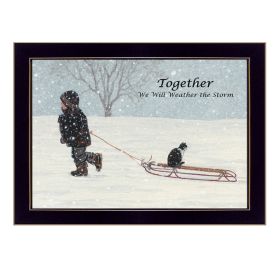 "Together" By Bonnie Mohr; Printed Wall Art; Ready To Hang Framed Poster; Black Frame