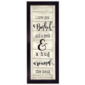 "Hug Around the Neck" By Cindy Jacobs; Printed Wall Art; Ready To Hang Framed Poster; Black Frame