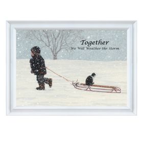 "Together" By Bonnie Mohr; Printed Wall Art; Ready To Hang Framed Poster; White Frame