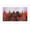 "NYC Skyline" by Cloverfield & Co; Ready to Hang Framed Print; White Frame