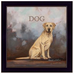 "Dakota the Dog" by Bonnie Mohr; Ready to Hang Framed Print; Black Frame