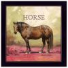 "Henry the Horse" by Bonnie Mohr; Ready to Hang Framed Print; Black Frame