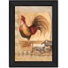 "Rooster Montage II" By Dee Dee; Printed Wall Art; Ready To Hang Framed Poster; Black Frame