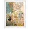 "Meandering Flowers I" by Dee Dee; Ready to Hang Framed Print; White Frame