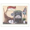 "Seafood Shack" By Pam Britton; Printed Wall Art; Ready To Hang Framed Poster; White Frame