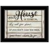 "Our House is Lived In" by Cindy Jacobs; Ready to Hang Framed Print; Black Frame