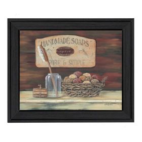 "Handmade Soaps" By Pam Britton; Printed Wall Art; Ready To Hang Framed Poster; Black Frame