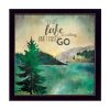 "This Lake is Calling" By Marla Rae; Printed Wall Art; Ready To Hang Framed Poster; Black Frame