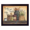 "Family and Friends" By Mary June; Printed Wall Art; Ready To Hang Framed Poster; Black Frame