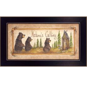 "Nature's Calling" By Mary June; Printed Wall Art; Ready To Hang Framed Poster; Black Frame