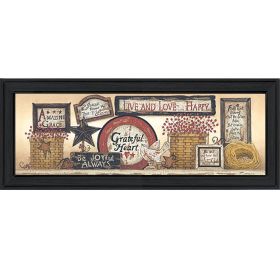 "Sign Collector" By Linda Spivey; Printed Wall Art; Ready To Hang Framed Poster; Black Frame