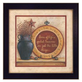 "Greatest Treasures" By Mary June; Printed Wall Art; Ready To Hang Framed Poster; Black Frame