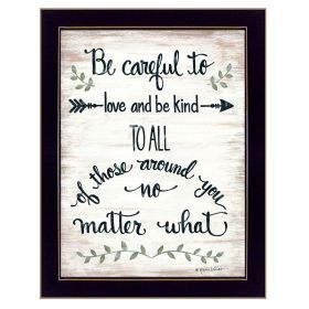 "Be Careful" by Annie LaPoint; Ready to Hang Framed Print; Black Frame