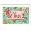 "Be Yourself" By Bernadette Deming; Printed Wall Art; Ready To Hang Framed Poster; White Frame