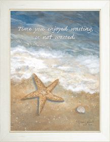 "Time Wasted" By Annie LaPoint; Printed Wall Art; Ready To Hang Framed Poster; White Frame