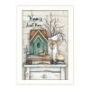 "Home Sweet Home" By Mary June; Printed Wall Art; Ready To Hang Framed Poster; White Frame