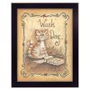 "Wash Day" By Mary June; Printed Wall Art; Ready To Hang Framed Poster; Black Frame