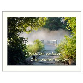 "Beauty" By Trendy Decor4U; Printed Wall Art; Ready To Hang Framed Poster; White Frame