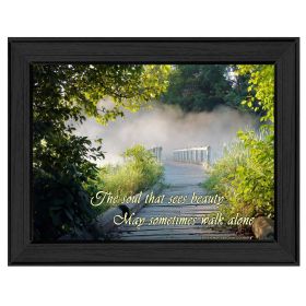 "Beauty" By Trendy Decor4U; Printed Wall Art; Ready To Hang Framed Poster; Black Frame