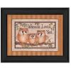 "Whoooo Loves You" By Mary June; Printed Wall Art; Ready To Hang Framed Poster; Black Frame